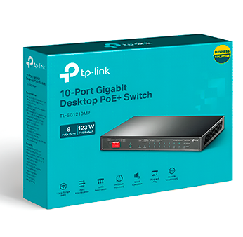 SEGURIDAD ELECTRONICA TP LINK SWICH 10 PUERTOS TPLINK POE SG1210