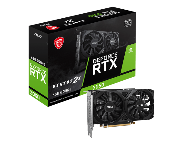 Tarjeta de video Msi Rtx-3050 6gb Ventus 2x
