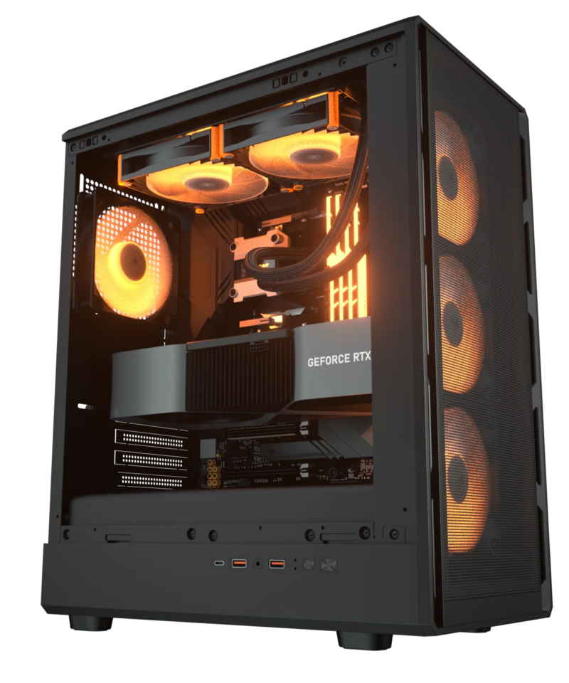 CASE Cougar Gamer MX220 RGB vidrio templado Mid-Tower no incluye fuente de poder negro - Image 2