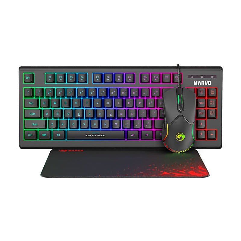 Marvo KIT 3 en 1 CM310 LOOT 30 Teclado + Mouse + Pad