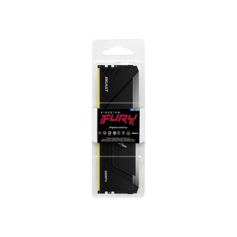 RAM DIMM KINGSTON FURY 8GB 3200MHZ DDR4 CL16 NON ECC BLACK - Image 4