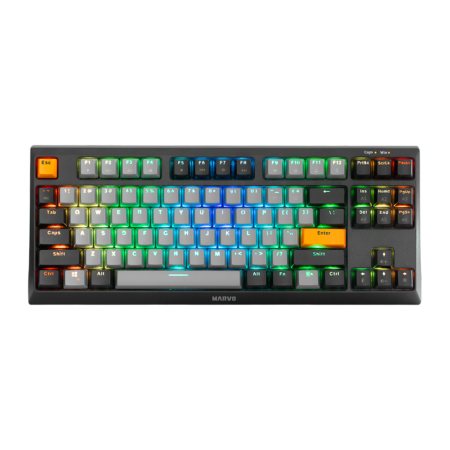TECLADO MARVO Wired Mechanical HOTSWAP Gaming Keyboard KG980 B