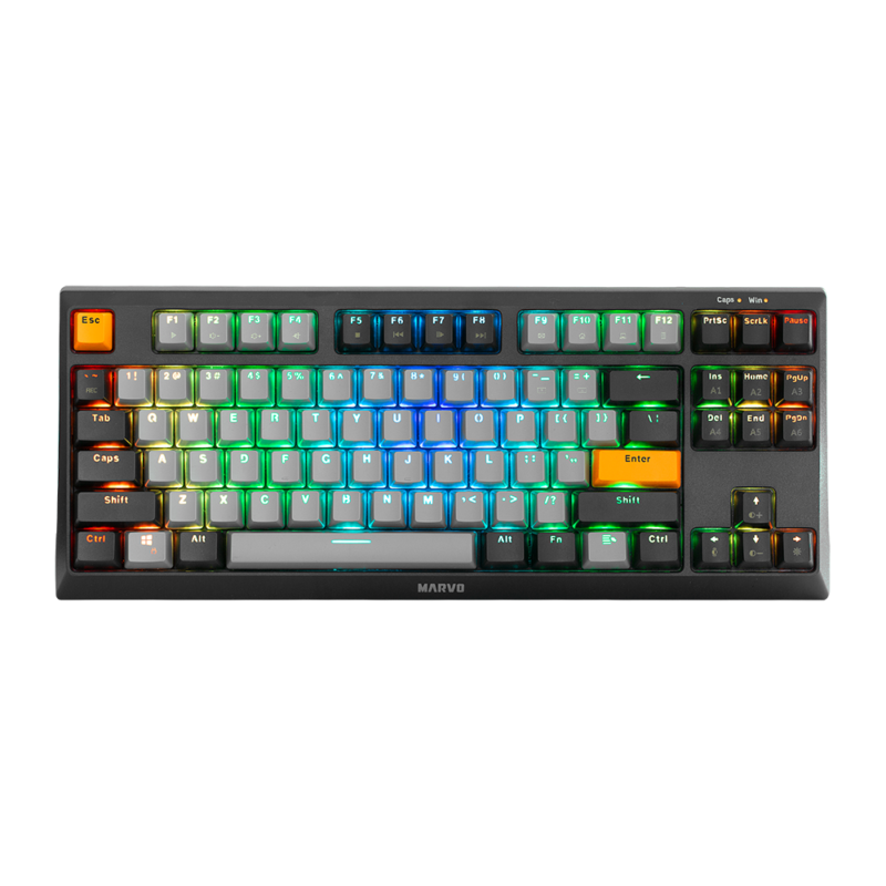 TECLADO MARVO Wired Mechanical HOTSWAP Gaming Keyboard KG980 B