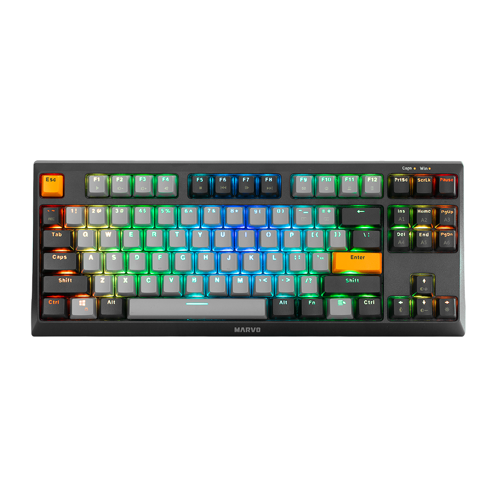 TECLADO MARVO Wired Mechanical HOTSWAP Gaming Keyboard KG980 B