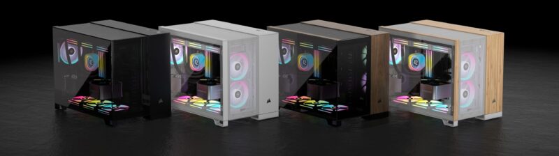 CASE CORSAIR 2500X DUAL-CHAMBER 1USB3.2 2USB-TYPE-C WIN.-TEMP. GLASS mATX mIATX BLACK - Image 3