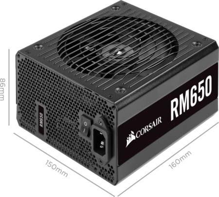 FUENTE DE PODER CORSAIR 650W 80 GOLD PLUS